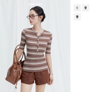 [New4] Áo Body Retro Line, Chất Vải Thun Gân Thoải Mái Năng Động, WKI111, SOME HOW STORE