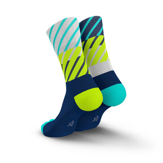 Tất Chạy Bộ Cao Cấp INCYLENCE Running Màu Diagonals Navy Canary