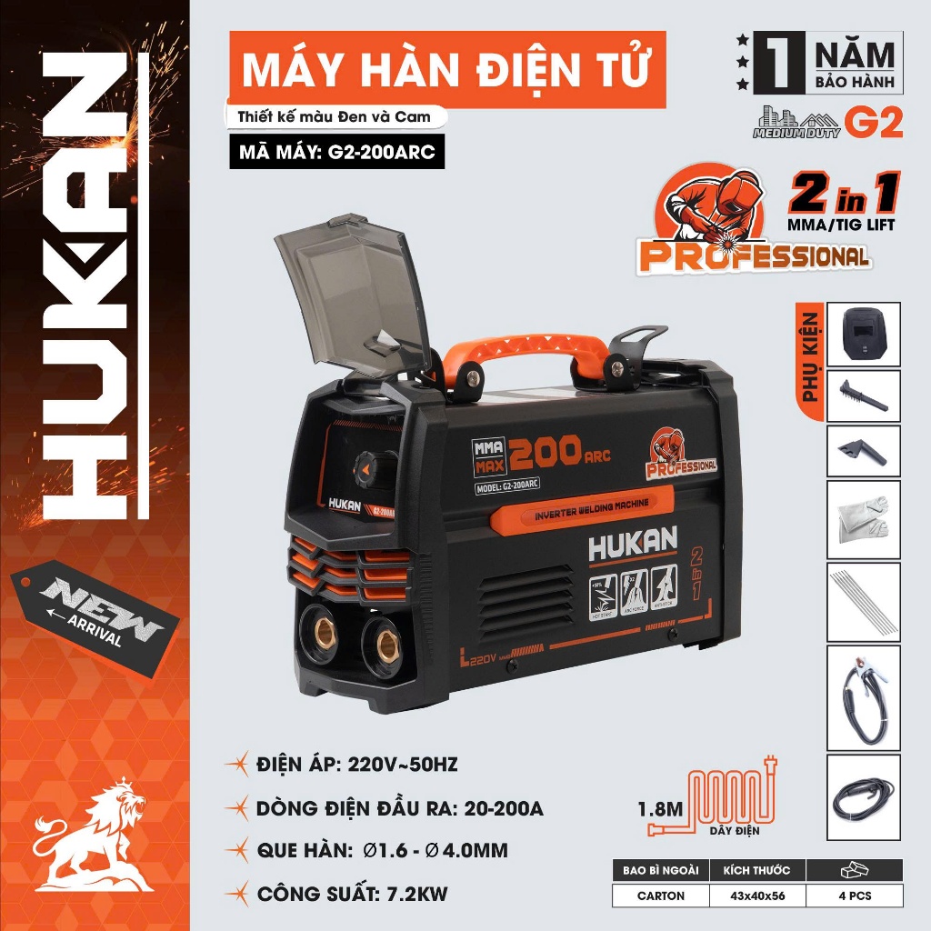 Các Dòng Máy Hàn HUKAN G2-200MINI / G2-200ARC / G2-220ARC / G2-250ARC /  ARC-200 IGBT /  ARC-250 IGBT / ARC-250MOSFET