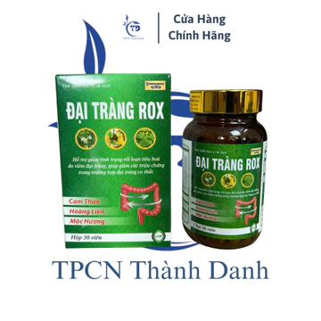 ( Chai ) Viên Uống ĐẠI TRÀNG ROX Hỗ Trợ Giảm Viêm Đại Tràng, Giảm Tiêu Chảy, Táo Bón - Hộp 30 Viên