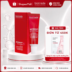 Kem Chấm Mụn Biotrade Acnaut Active Cream 5ml cho da mụn viêm, mụn sưng, mụn bọc, mụn chưa lên nhân