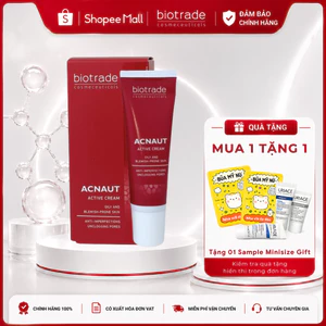 Kem Chấm Mụn Biotrade Acnaut Active Cream 15ml cho da mụn sưng - bọc - chưa lên nhân ngừa thâm mụn