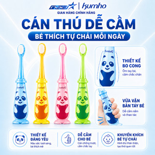 Bàn Chải Đánh Răng Kumho HQ17 Lông Nano Siêu Mềm Đầu Chải Nhỏ Chân Hút Cho Bé Chính Hãng