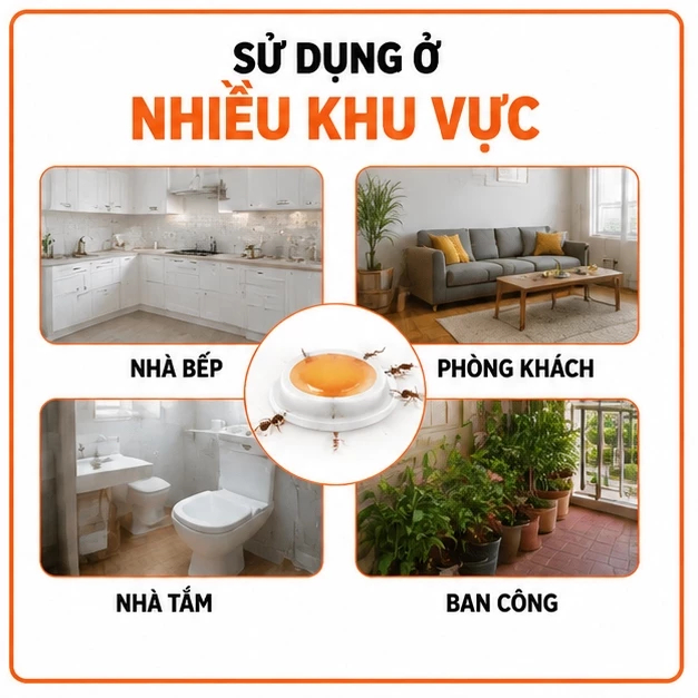 🐜 Mồi Diệt Kiến 10 Viên/Hộp Diệt Tận Tổ Hiệu Quả Lâu Dài Chỉ Cần Đặt Không Mùi Hắc Dễ Sử Dụng Cho Gia Đình