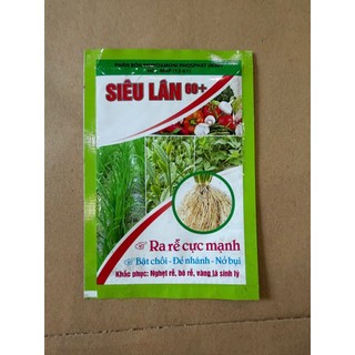 Phân bón Siêu lân 60+  Ra rễ cực mạnh, bật chồi, đẻ nhánh, tăng sức đề kháng (gói 30g)