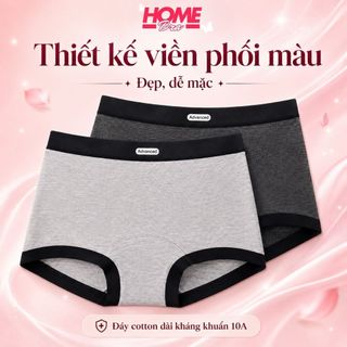 Quần lót nữ cotton kháng khuẩn dáng boxer thể thao cá tính cạp trung tôn dáng đáy lót mở rộng L5284