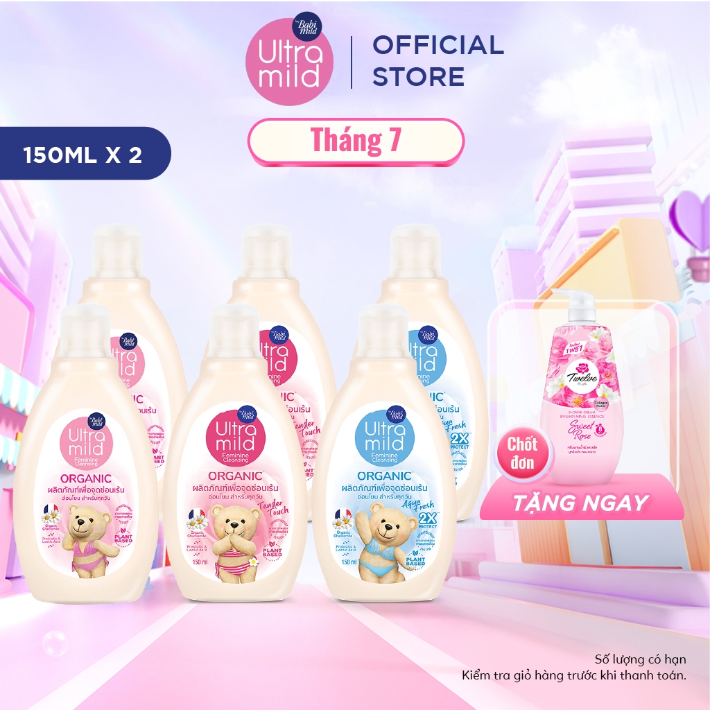 Combo 2 Dung dịch vệ sinh phụ nữ Ultra Mild 150ml