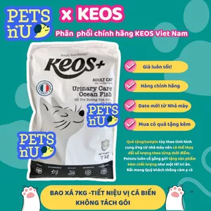 Hạt Keos+ hỗ trợ tiết niệu cho mèo, vị cá biển (7kg) – KM SỐC! LÊN ĐƠN LÀ CÓ Q