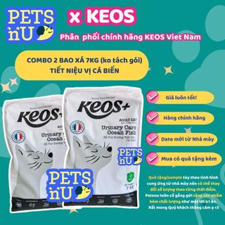[CHÍNH HÃNG[GIÁ TỐT][TẶNG QUÀ]  Hạt Keos+ hỗ trợ tiết niệu cho mèo, vị cá biển (7kg)  – KM SỐC! LÊN ĐƠN LÀ CÓ Q