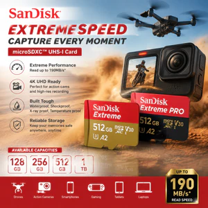 Thẻ nhớ MicroSDXC Sandisk Extreme Pro SD Card 128GB 256GB 512GB 1TB V30 U3 UHS-I upto 200MB/s