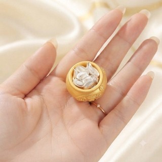 Hủ Vàng MiNi Tài Lộc May Mắn Trang Trí Bàn Làm Việc