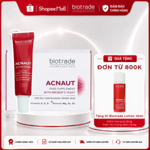 Combo Viên uống Biotrade & Kem chấm mụn Acnaut Cream cho da mụn sưng, mụn viêm - Skin Studio