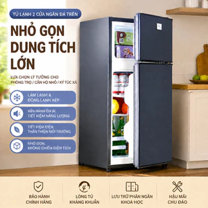 Cosanta Tủ lạnh mini, tủ lạnh làm lạnh nhanh ngăn đá và ngăn lạnh giữ đồ luôn tươi mới, kiệm điện