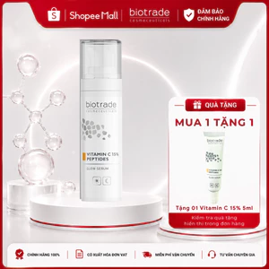 Serum Biotrade dưỡng trắng chống lão hóa phục hồi da Biotrade Vitamin C 15% Peptides Glow Serum