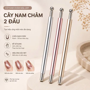 Cây Nam Châm Mắt Mèo 2 Đầu Cao Cấp – Dụng Cụ Hút Gel Mắt Mèo Nail Art Tạo Hiệu Ứng Chuyên Nghiệp NB25