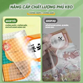 Bọc sách decal trong suốt chống nước rách combo 10/20/30 miếng tự dính học sinh nhiều size tiện hot