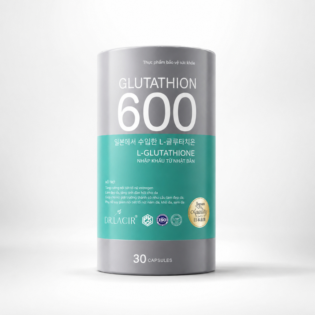 viên glutathione 600 Dr. Lacir Vien Nam Glutathion (30 Tablets), Packaging Type: Bottle at ₹ 12500/bottle in Mohali Viên Uống Trắng Da Glutathione