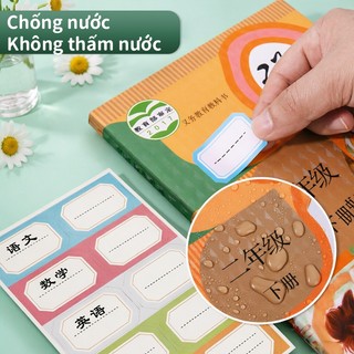 Bọc sách decal trong suốt chống nước rách combo 10/20/30 miếng tự dính học sinh nhiều size tiện hot