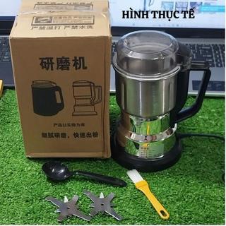 Máy xay tiêu dao 8 lưỡi chuyên nghiệp máy xay hạt mịn công suất lớn kèm 2 lưỡi dao sơ cua