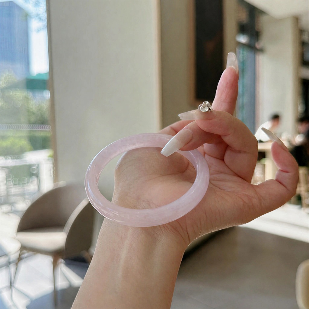 [𝐒𝐀𝐋𝐄] Vòng Tay Giả Ngọc Hồng Pastel – Phụ Kiện Nữ Phong Cách Hàn Quốc  𝐊𝐈𝐌 𝐓𝐇À𝐍𝐇 𝐁Ả𝐎