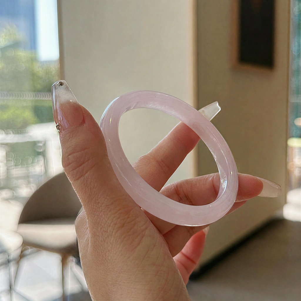 [𝐒𝐀𝐋𝐄] Vòng Tay Giả Ngọc Hồng Pastel – Phụ Kiện Nữ Phong Cách Hàn Quốc  𝐊𝐈𝐌 𝐓𝐇À𝐍𝐇 𝐁Ả𝐎