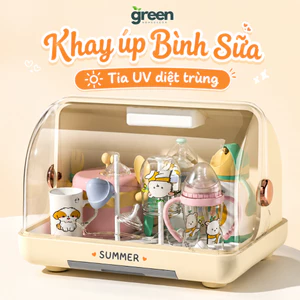 Khay Úp Bình Sữa Tiệt Trùng 99% Bảo Quản Bằng Tia UVC Loại Bỏ Vi Khuẩn Không BPA An Toàn Tiện Dụng