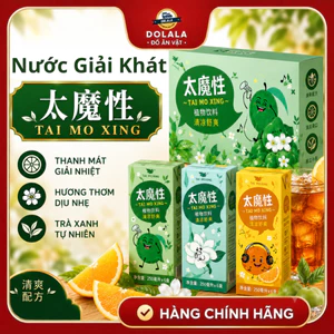 Nước giải khát TAI MO XING Thanh Mát Giải Nhiệt - Nước Cam Tươi, Trà Hoa Lài, Trà Xanh Vị Mơ Xanh 250ml