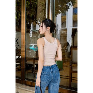 [ PREMIUM COTTON ] Áo Bratop dáng lửng MELINFA đệm mút 3D nâng đỡ định hình  , Áo ba lỗ tanktop nữ mã VAA04031