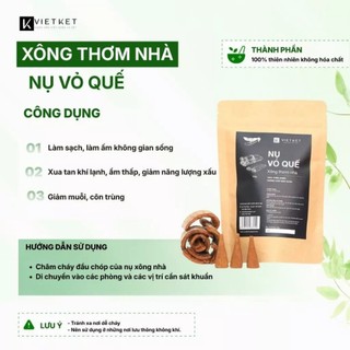 50-55 Nụ vỏ quế Vietket 100g - Có nụ cháy kém vì không tạo cháy, Xông thơm ấm nhà, xông nhà tẩy uế