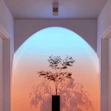 Đèn Hoàng Hôn Bình Minh 10W Phụ Kiện Đèn Chụp Ảnh Đèn Ngủ Đèn Tạo Không Khí Hợp Kim Chống Rỉ