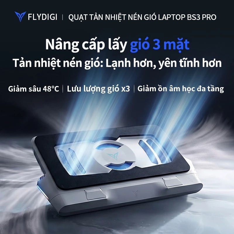 [SẴN HÀNG] Đế Tản Nhiệt Compressed-air Laptop Cao Cấp Flydigi BS3 PRO Chính Hãng | Trung Trần Store | BigBuy360 - bigbuy360.vn
