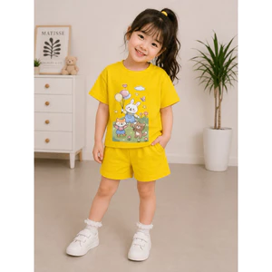 set bộ cộc bé gái chất thun hàn lạnh 18-20kg