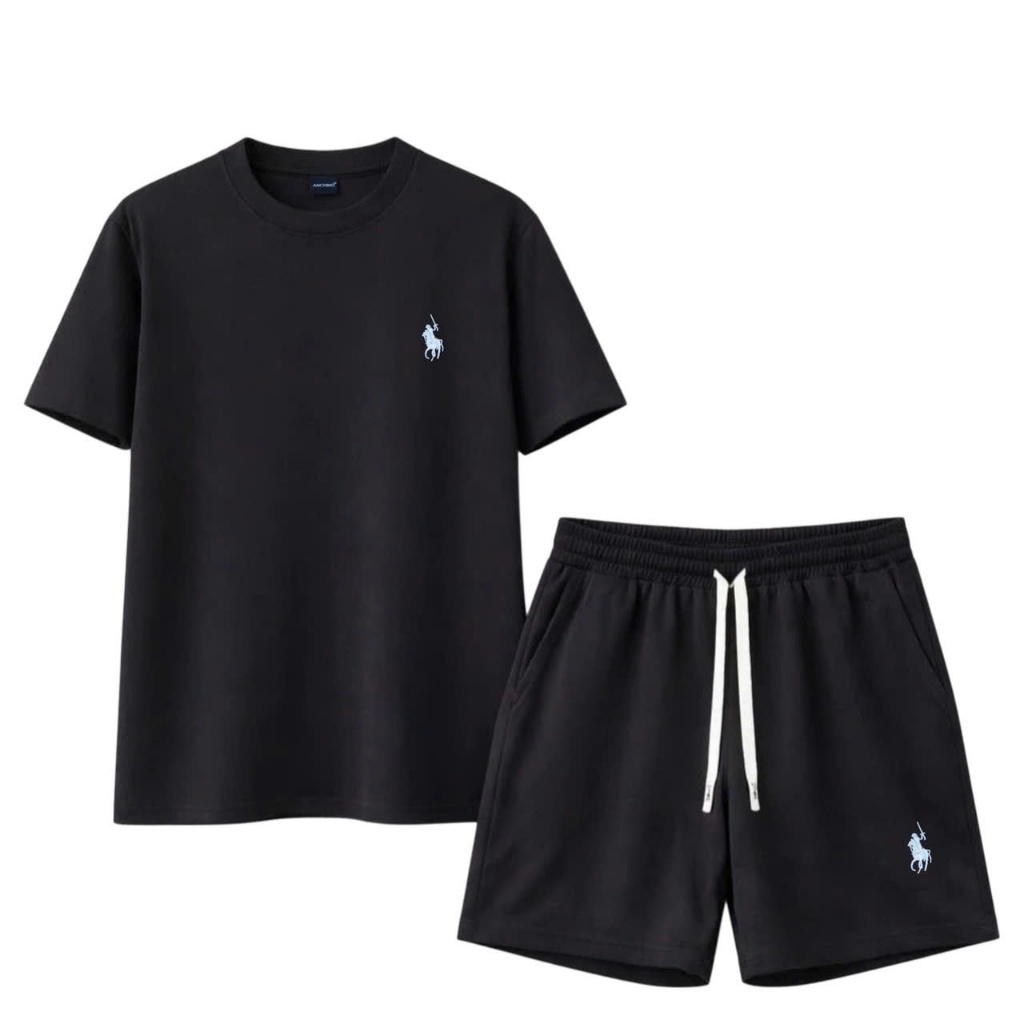 Bộ quần áo thể thao nam nữ ANGEL logo thêu Ngựa ,chất vải tổ ong thoáng mát, thấm hút mồ hôi