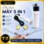 Phụ Kiện Máy Spa 5IN1 Mic Siêu Âm, Mic Thải Chì, Bình Phun Sương, Đầu Điện Tím