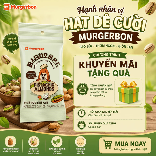 Hạnh Nhân Vị Hạt Dẻ Cười Murgerbon