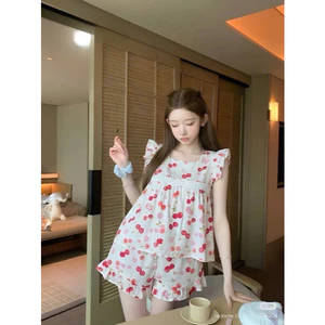 Đồ Bộ Nữ Mặc Nhà Đùi Cánh Tiên Vải Tole 2 Da Mát Mịn