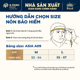 Mũ bảo hiểm nửa đầu Asia A09 Cá Heo nam nữ đi xe máy chính hãng, bảo hành 12 tháng tại Nhà sản xuất