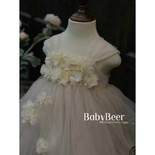 {Sản Xuất Độc Quyền BabyBeer} Váy hoa công Chúa cho bé/ váy lưới hoa cho bé (ảnh thật)