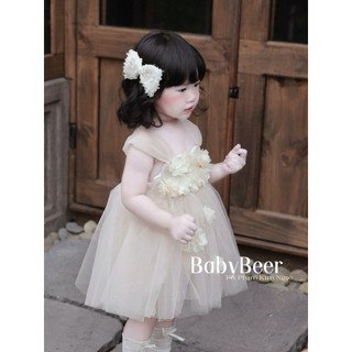 {Sản Xuất Độc Quyền BabyBeer} Váy hoa công Chúa cho bé/ váy lưới hoa cho bé (ảnh thật)