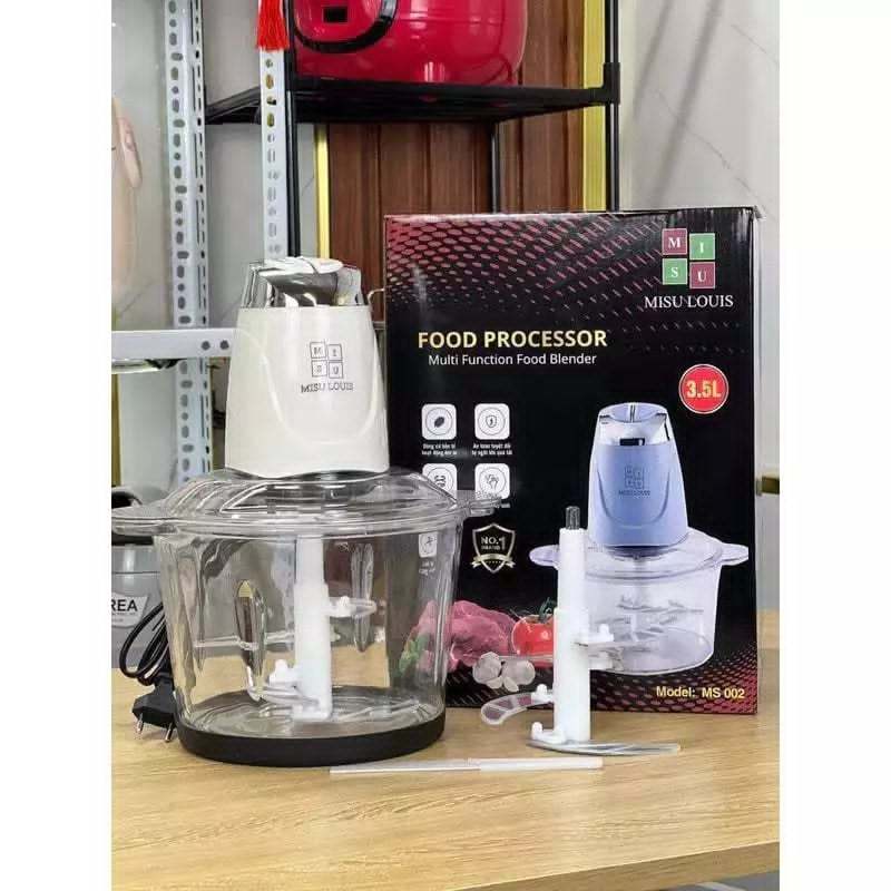 Máy Xay Đa Năng Cối Thuỷ Tinh 3L Misu Louis Công Suất 500W Bảo Hành 6 Tháng