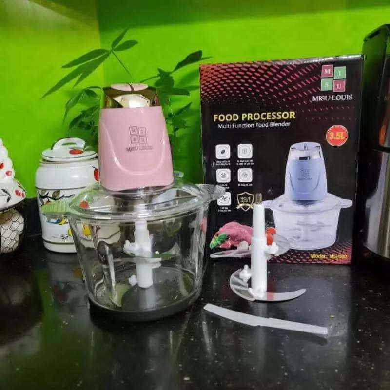 Máy Xay Đa Năng Cối Thuỷ Tinh 3L Misu Louis Công Suất 500W Bảo Hành 6 Tháng