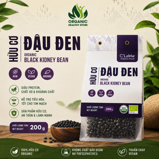 Đậu đen hữu cơ C'Lavie 200g, hỗ trợ tim mạch, điều hòa huyết áp