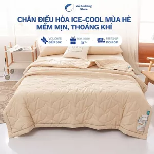 Chăn mùa hè mát lạnh ice cool mềm mịn thoáng khí, mền cotton lạnh, chăn điều hòa cao cấp ice cool sang trọng