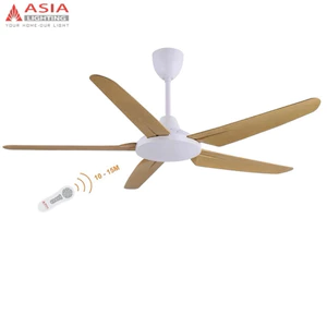 Quạt trần cao cấp 5 cánh sải 1350mm QT05 Asia Lighting chính hãng, bảo hành 2 năm