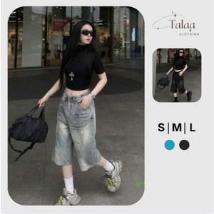 Quần Jean Lửng Thêu Túi Sau Talaa TL-017 – Cá Tính Chuẩn Streetwear