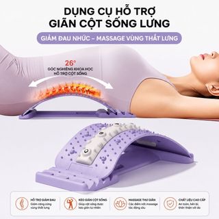 Khung hỗ trợ giãn nắn chỉnh cột sống lưng cải thiện đau lưng, thoái hóa, thoát vị 4 mức DC005 VIOTA FIT