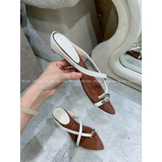 Dép Guốc Xỏ Ngón Quai Chéo Nhọn/Mieo Shoes D3266