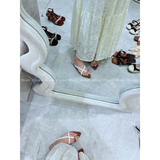 Dép Guốc Xỏ Ngón Quai Chéo Nhọn/Mieo Shoes D3266