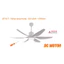 Quạt trần đèn cao cấp 6 cánh sải 1370mm QT12 chính hãng Asia Lighting, bảo hành 2 năm