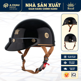 Mũ Bảo Hiểm 1/2 Royal M379A Kèm Lưỡi Trai Đi Xe Máy Cho Nam Và Nữ, Bảo Hành 12 Tháng Chính Hãng